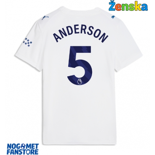 Manchester City Elliot Anderson #5 Rezervni Dres za Ženska 2026-27 Kratak Rukav